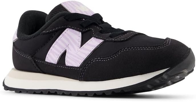 image:imageNew Balance Kids Kids 237 Bungee Lace SneakerBlackLilac Glo