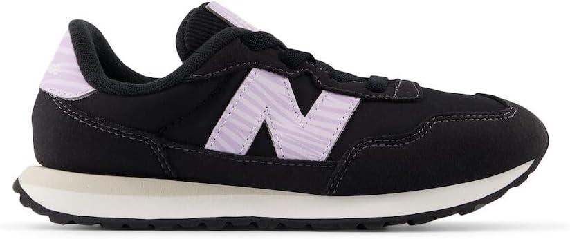 image:imageNew Balance Kids Kids 237 Bungee Lace SneakerBlackLilac Glo