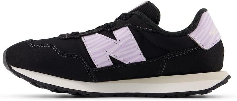 image:imageNew Balance Kids Kids 237 Bungee Lace SneakerBlackLilac Glo