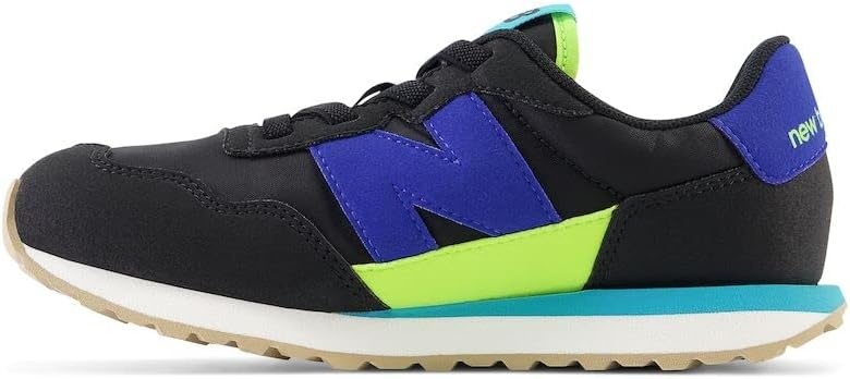image:imageNew Balance Kids Kids 237 Bungee Lace SneakerBlackMarine BlueThirty Watt