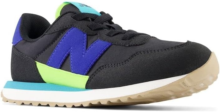 image:imageNew Balance Kids Kids 237 Bungee Lace SneakerBlackMarine BlueThirty Watt