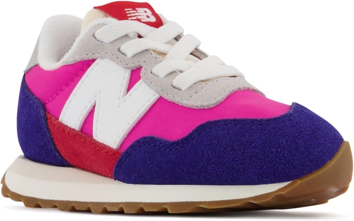 image:imageNew Balance Kids Kids 237 Bungee Lace SneakerBlueExuberant Pink