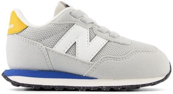 image:imageNew Balance Kids Kids 237 Bungee Lace SneakerBrighton GreyBlue Agate