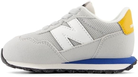 image:imageNew Balance Kids Kids 237 Bungee Lace SneakerBrighton GreyBlue Agate