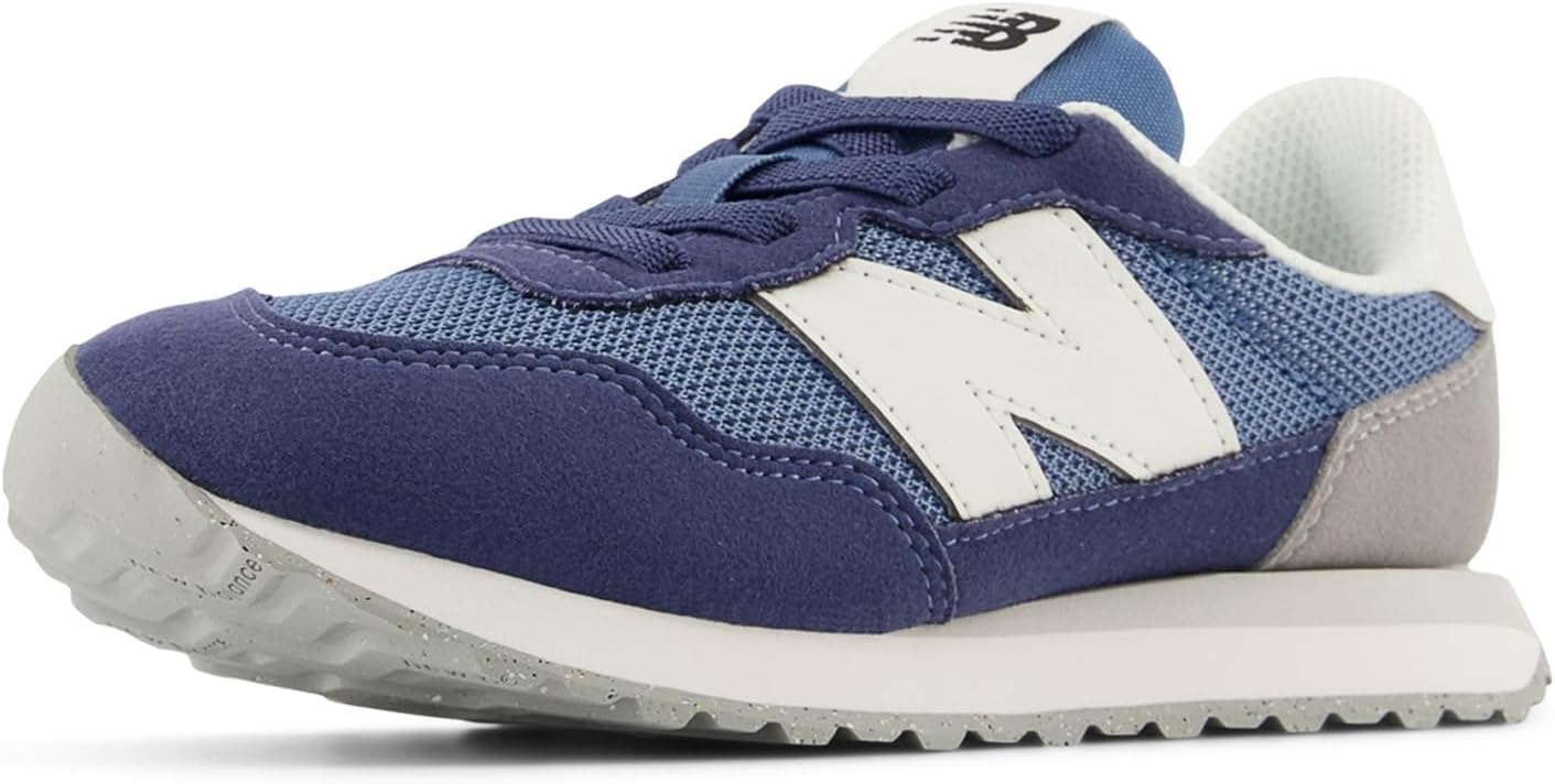 image:imageNew Balance Kids Kids 237 Bungee Lace SneakerHeron BlueVintage Indigo 1