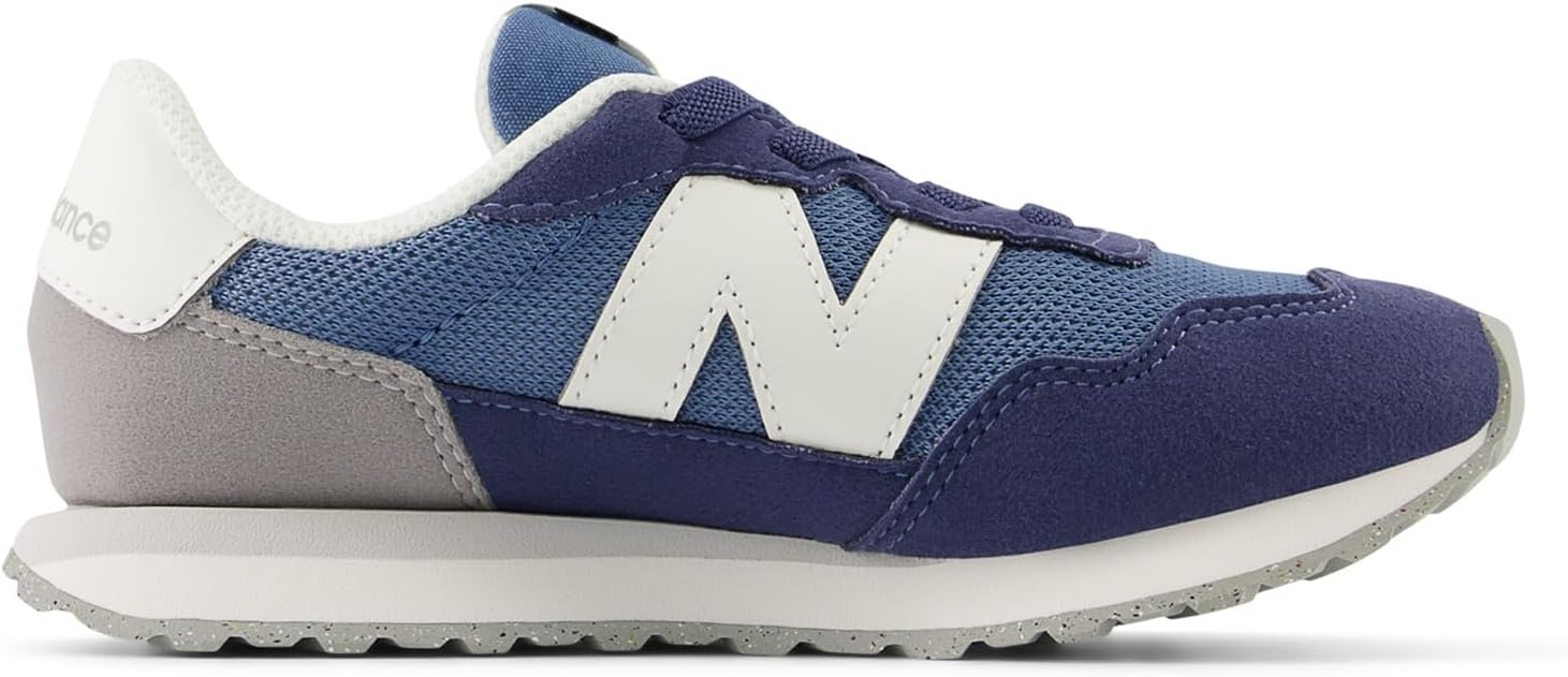 image:imageNew Balance Kids Kids 237 Bungee Lace SneakerHeron BlueVintage Indigo 1