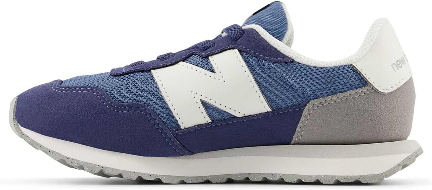 image:imageNew Balance Kids Kids 237 Bungee Lace SneakerHeron BlueVintage Indigo 1