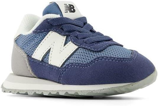 image:imageNew Balance Kids Kids 237 Bungee Lace SneakerHeron BlueVintage Indigo