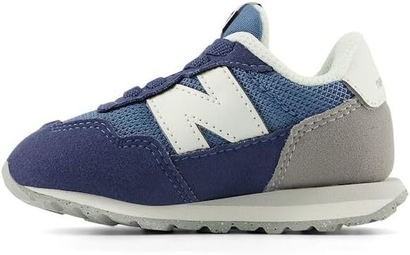 image:imageNew Balance Kids Kids 237 Bungee Lace SneakerHeron BlueVintage Indigo