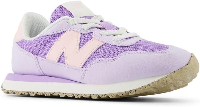 image:imageNew Balance Kids Kids 237 Bungee Lace SneakerLilac GloShell Pink
