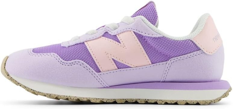 image:imageNew Balance Kids Kids 237 Bungee Lace SneakerLilac GloShell Pink