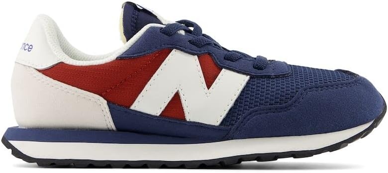 image:imageNew Balance Kids Kids 237 Bungee Lace SneakerNb NavyBrick RedWhite