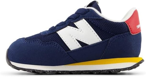 image:imageNew Balance Kids Kids 237 Bungee Lace SneakerNb NavyVarsity Gold