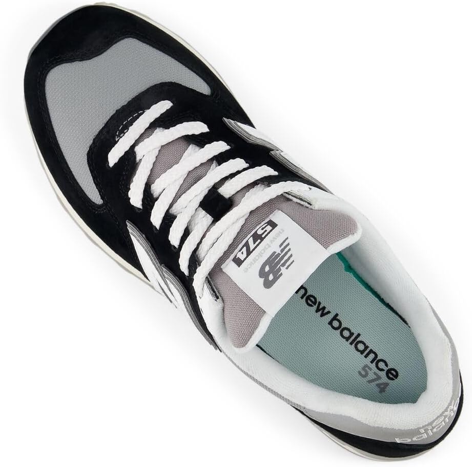 image:imageNew Balance UnisexAdult U574v1BlackWhite