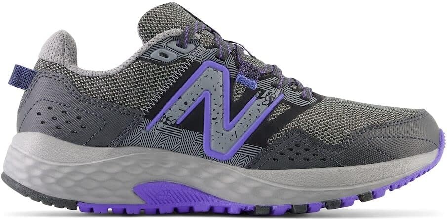 image:imageNew Balance Womens 410v8 Trail Running ShoesShadow GreyElectric IndigoBlack