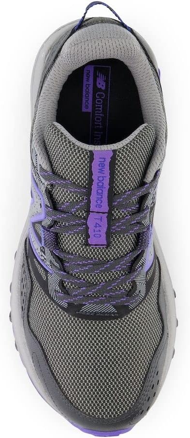 image:imageNew Balance Womens 410v8 Trail Running ShoesShadow GreyElectric IndigoBlack
