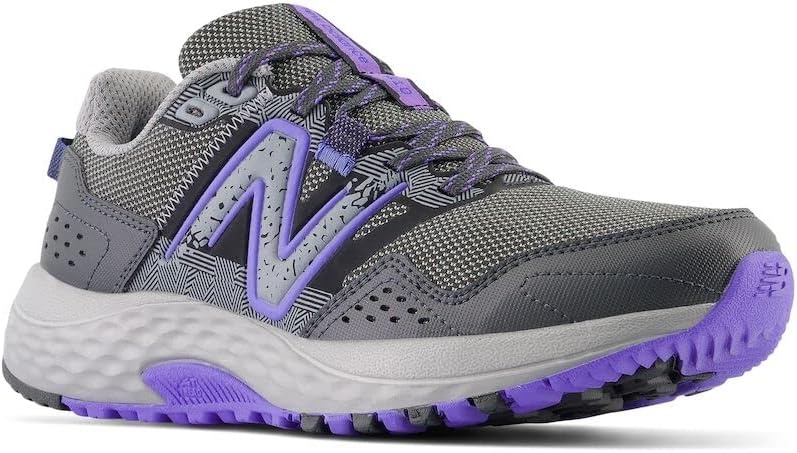 image:imageNew Balance Womens 410v8 Trail Running ShoesShadow GreyElectric IndigoBlack