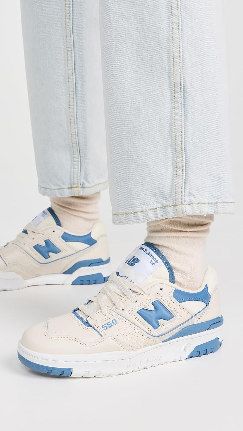 image:imageNew Balance Womens 550 SneakersBeigeBlue