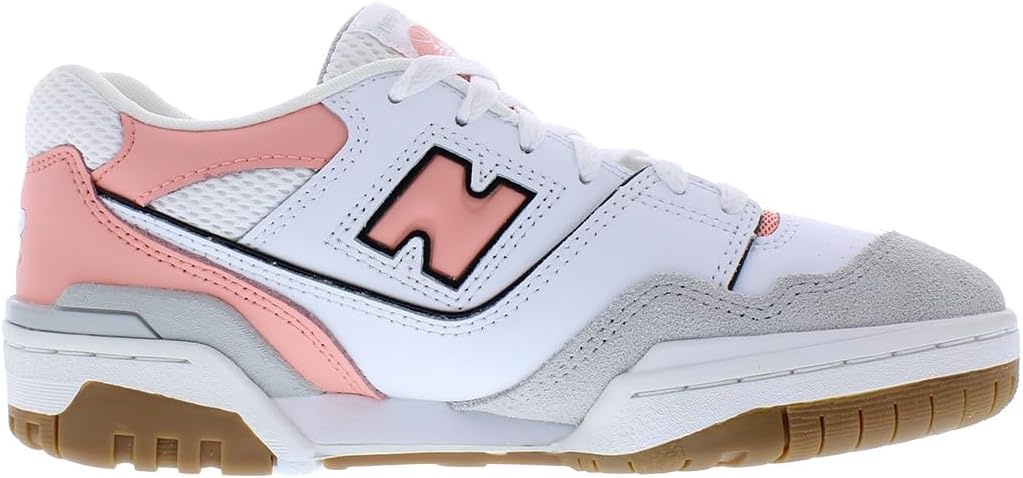 image:imageNew Balance Womens 550 SneakersGreyPinkWhite
