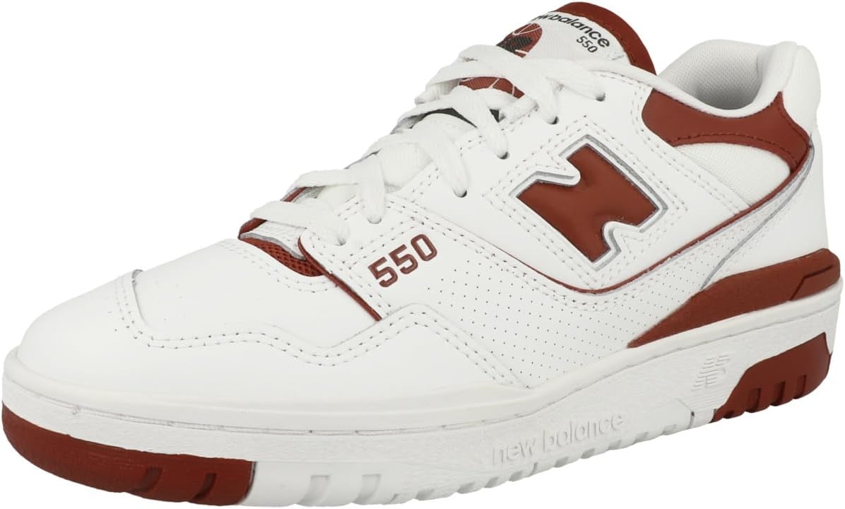 image:imageNew Balance Womens 550 SneakersWhiteRed