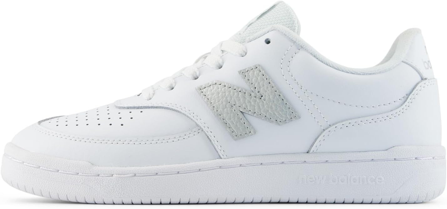 image:imageNew Balance Womens BB80 SneakerWhiteMetallic Silver