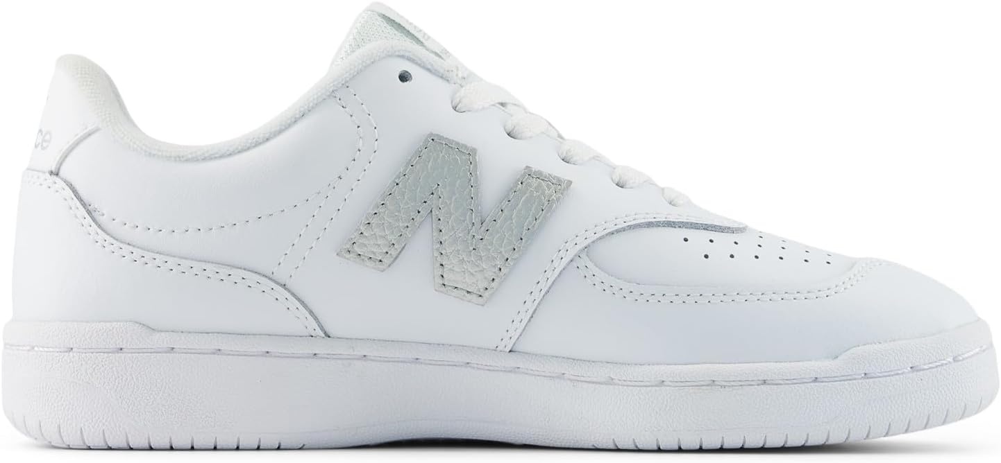 image:imageNew Balance Womens BB80 SneakerWhiteMetallic Silver