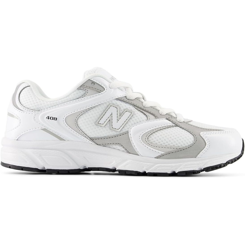 image:imageNew Balance Kids 408 V1 LaceupNb 103 WhiteSilver Metallic