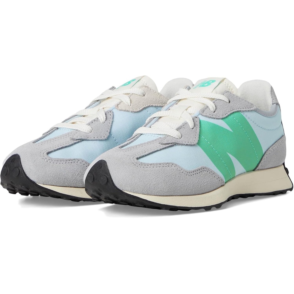 image:imageNew Balance Kids 574 Newb V2 Familiar Ground Hook and Loop SneakerAluminum GreyCyber Jade