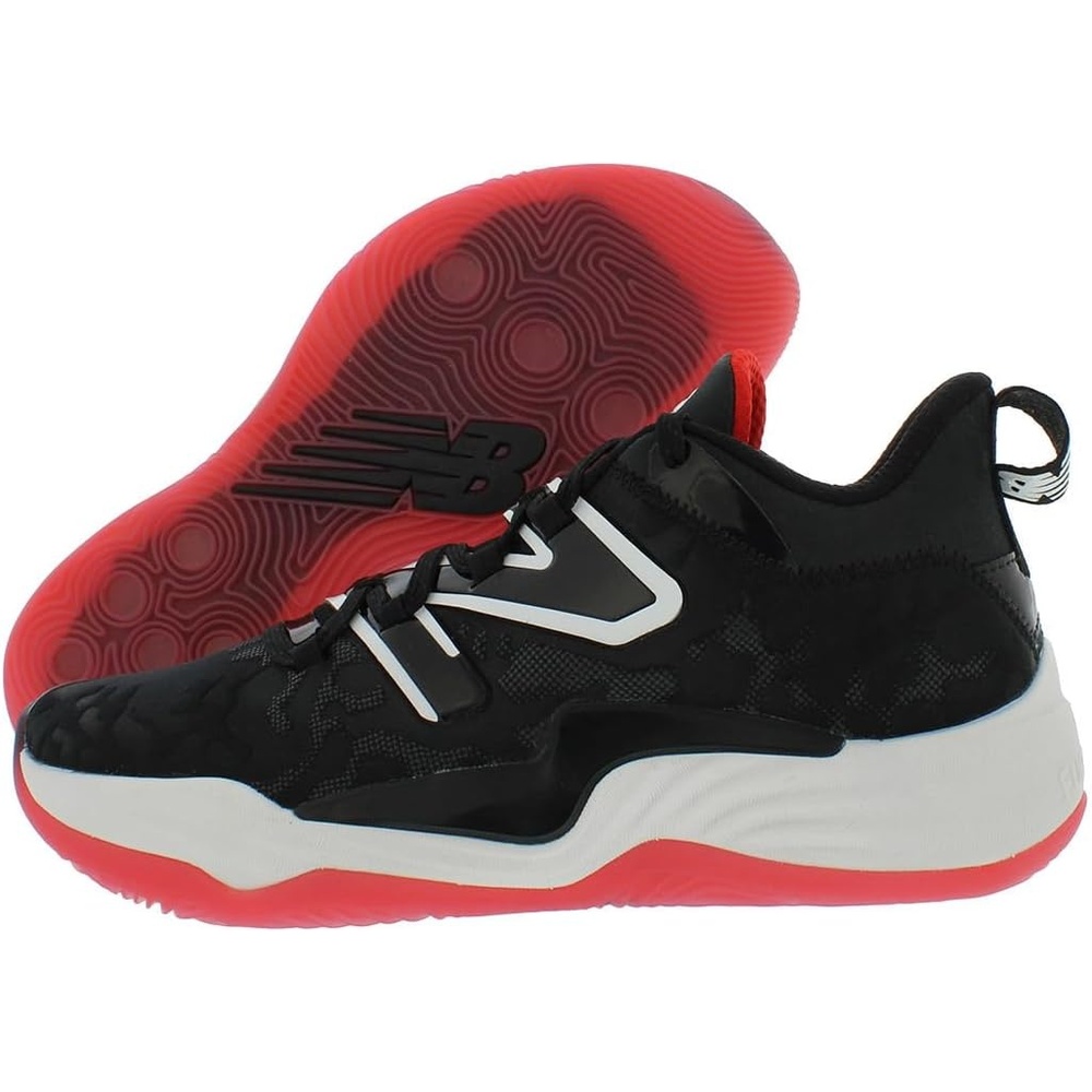 image:imageNew Balance Kids 574 Newb V2 Familiar Ground Hook and Loop SneakerBlackRed