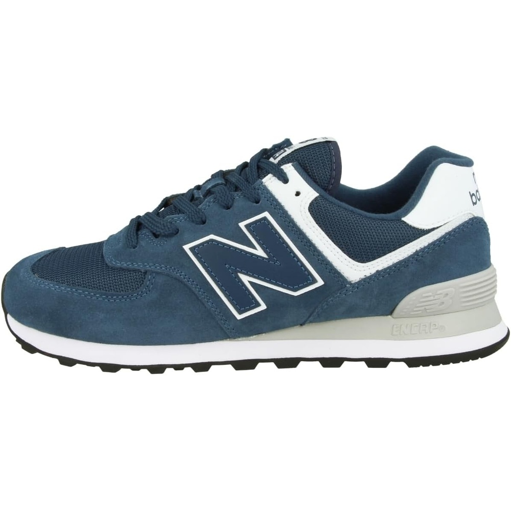 image:imageNew Balance Kids 574 Newb V2 Familiar Ground Hook and Loop SneakerBlue Sea SmokeWhite Esm