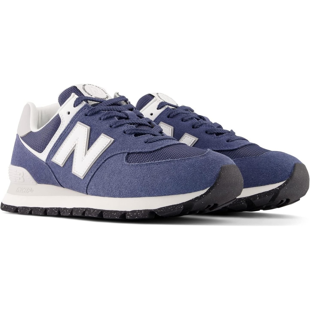 image:imageNew Balance Kids 574 Newb V2 Familiar Ground Hook and Loop SneakerNavyWhite