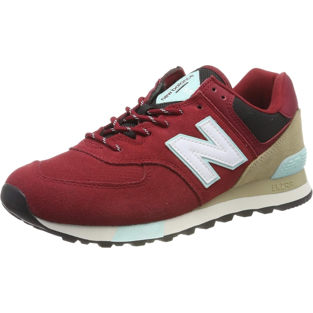 image:imageNew Balance Kids 574 Newb V2 Familiar Ground Hook and Loop SneakerNb ScarletLight Reef