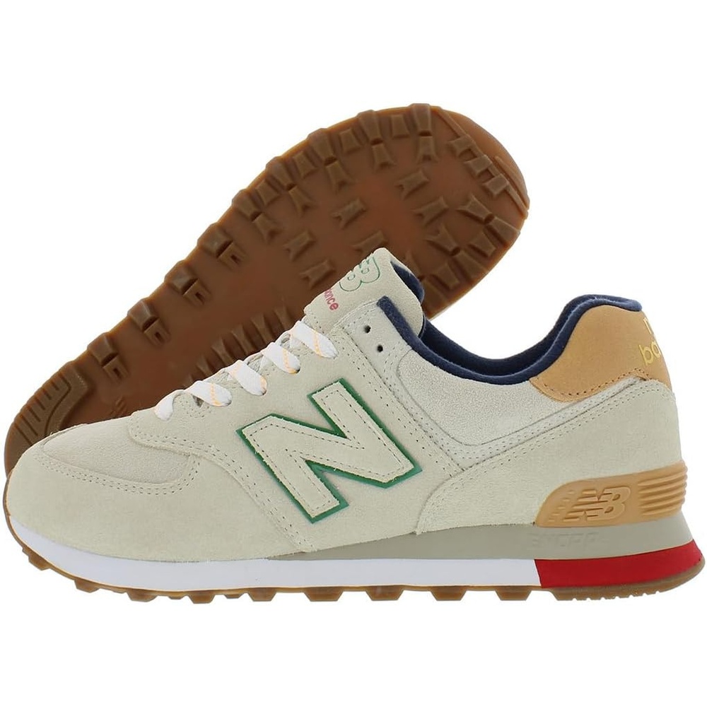 image:imageNew Balance Kids 574 Newb V2 Familiar Ground Hook and Loop SneakerTaupe Caramel