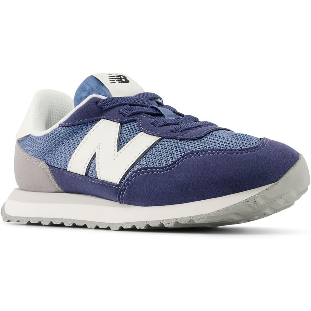 image:imageNew Balance Kids Kids 237 Bungee Lace SneakerHeron BlueVintage Indigo 1
