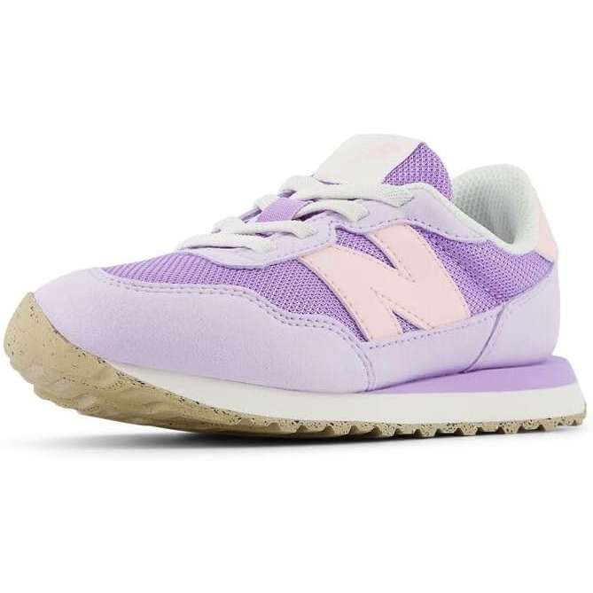 image:imageNew Balance Kids Kids 237 Bungee Lace SneakerLilac GloShell Pink