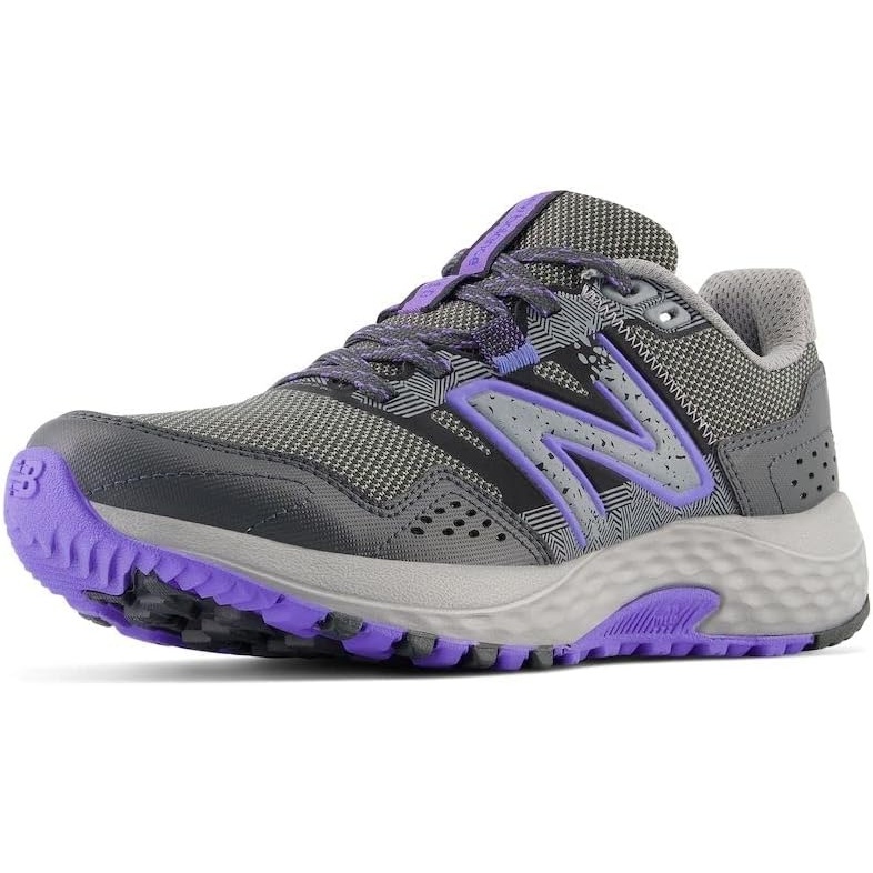 image:imageNew Balance Womens 410v8 Trail Running ShoesShadow GreyElectric IndigoBlack