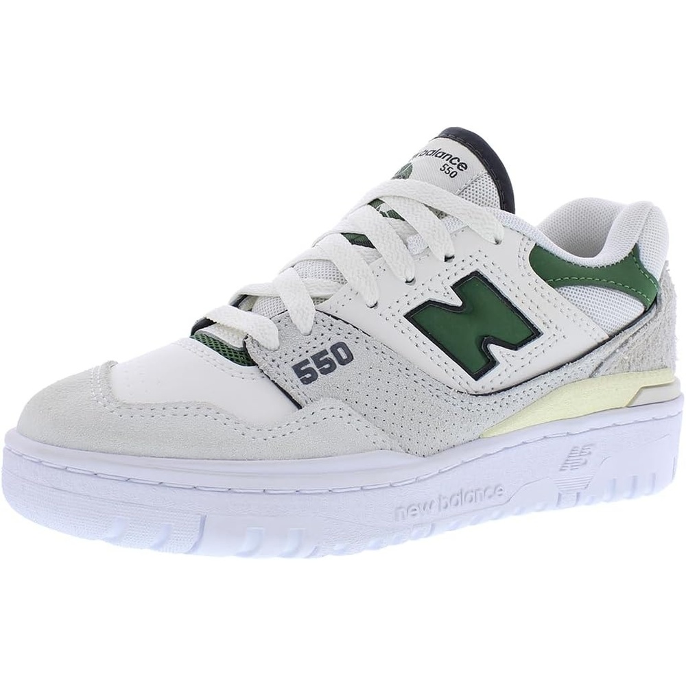 image:imageNew Balance Womens 550 SneakersBright WhiteGreencloud White