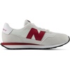 New Balance Kid’s 237 Bungee Lace Sneaker (Little Kid)(Grey Matter/Podium Red)