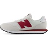 New Balance Kid’s 237 Bungee Lace Sneaker (Little Kid)(Grey Matter/Podium Red)