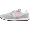 New Balance Kid’s 237 Bungee Lace Sneaker (Little Kid)(Raincloud/Pink Chalk)
