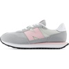 New Balance Kid’s 237 Lace Sneaker (Big Kid)(Raincloud/Pink Chalk)