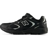 New Balance Kid’s 408 Bungee Lace Sneaker (Little Kid)(Black/Silver Metallic)