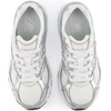 New Balance Kid’s 408 Bungee Lace Sneaker (Little Kid)(Light Silver Metallic/Pink Salt)