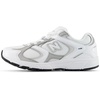 New Balance Kid’s 408 Bungee Lace(White/Silver Metallic)