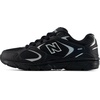 New Balance Kid’s 408 Lace Sneaker (Big Kid)(Black/Silver Metallic)