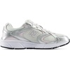 New Balance Kid’s 408 Lace Sneaker (Big Kid)(Light Silver Metallic/Pink Salt)