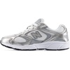 New Balance Kid’s 408 Lace Sneaker (Big Kid)(Silver Metallic/Slate Grey)