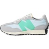 New Balance Kids 574 New-b V2 Familiar Ground Hook and Loop Sneaker(Aluminum Grey/Cyber Jade)