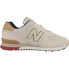 New Balance Kids 574 New-b V2 Familiar Ground Hook and Loop Sneaker(Beige)