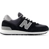 New Balance Kids 574 New-b V2 Familiar Ground Hook and Loop Sneaker(Black)